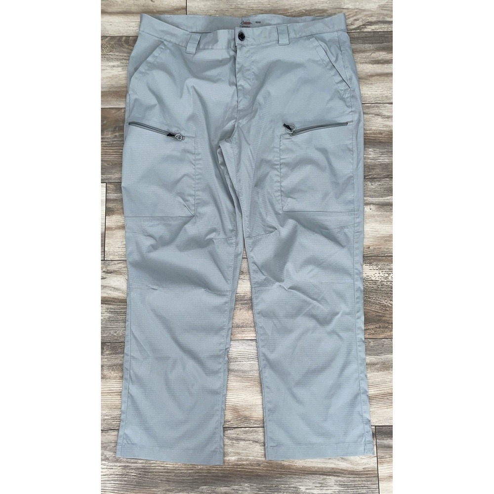 World Wide Sportsman Mens 42x32 Gray Fishing Hiking Ripstop Cargo Pants